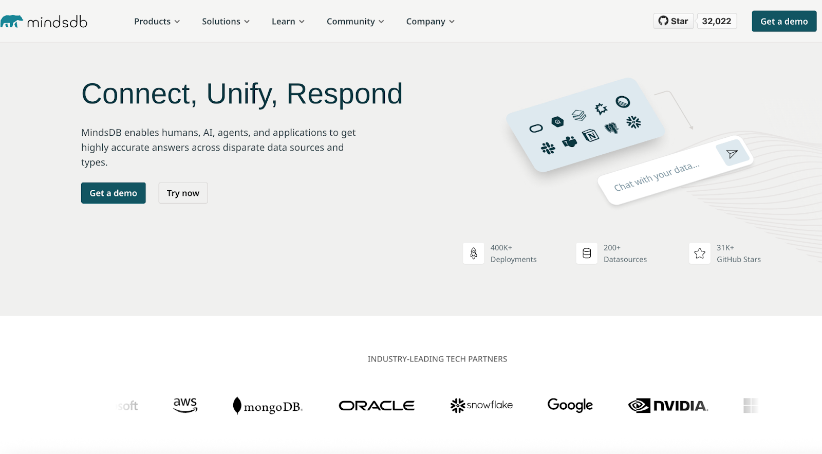 MindsDB website