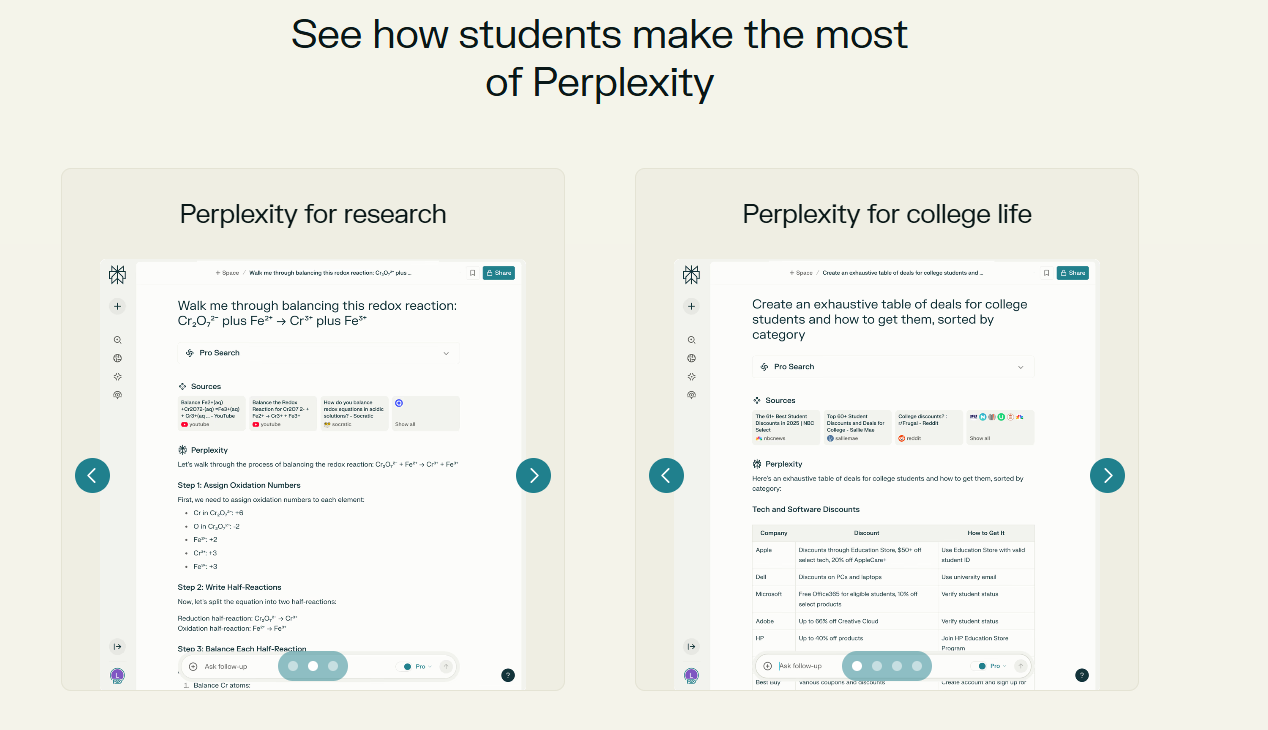 Perplexity Education image